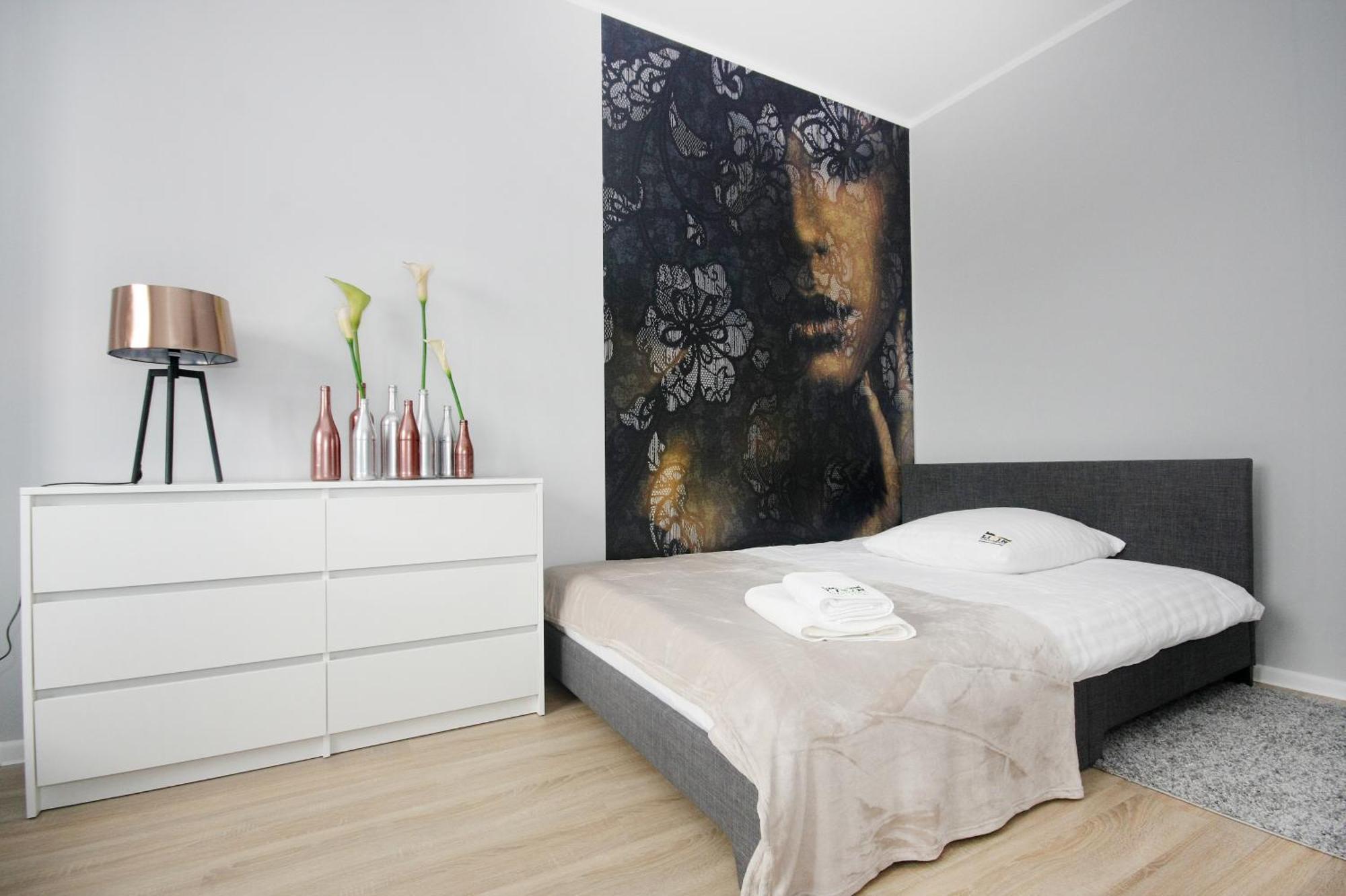 Livin Apartments Santocka Szczecin Szoba fotó