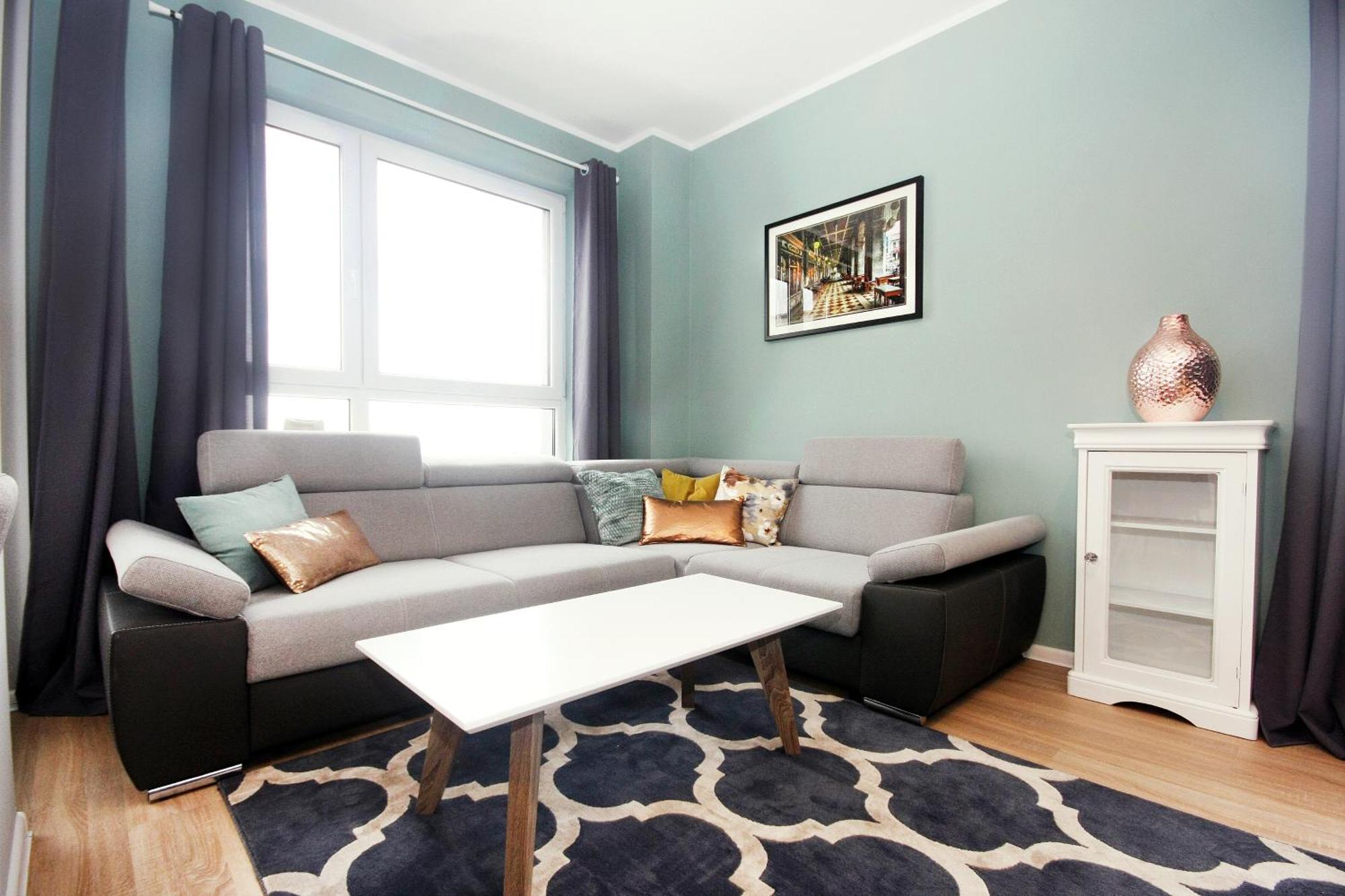 Livin Apartments Santocka Szczecin Szoba fotó